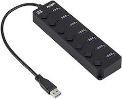 Nilox USB 3.2 Hub 7 Porturi cu conexiune USB-A