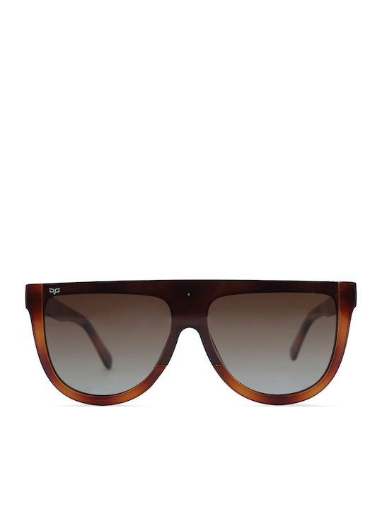 OJO Sunglasses Ceil Unisex Γυαλιά Ηλίου με Κοκκάλινο Σκελετό Brown Polarized 45OCL73006