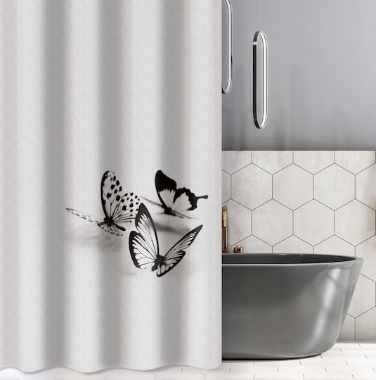 Saint Clair 119 Duschvorhang Stoff 180x200cm Gray Saint Clair 119 Duschvorhang Stoff 180x200cm Gray