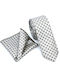 Legend Accessories Men's Tie Set Printed Silver