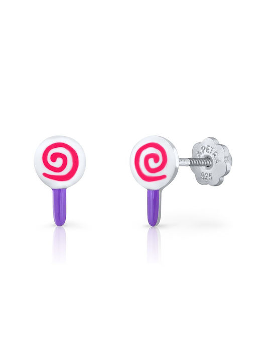 Lapetra Children's Earrings Lollipop Silver 925-Enamel