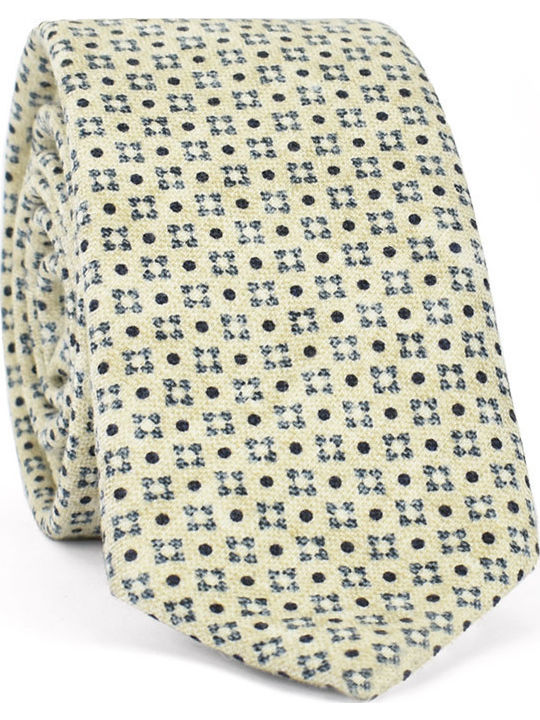 Boss Men's Tie Wool Knitted Printed in Beige Color