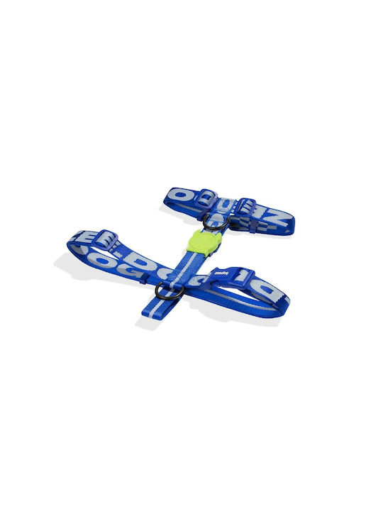 Zee-Dog Hundegeschirr H-Harness Astro Blau Groß...