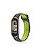 Tech-Protect SMART Strap Silicone with Pin Black/Lime (Smart Band 8 / 8 NFC)