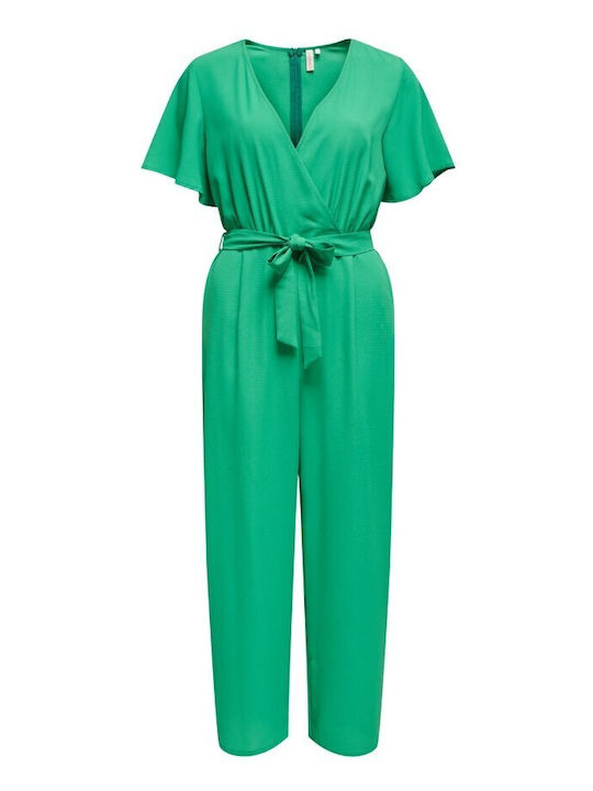 Only Women's Short-sleeved One-piece Suit Green