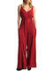 Attrattivo Women's Sleeveless One-piece Suit Red