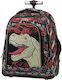 Polo Rolling Σχολική Τσάντα Τρόλεϊ Δημοτικού Dinosaur 30lt