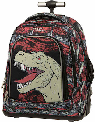 Polo Rolling Școală Geantă Cărucior Elementar Dinosaur L35 x l21 x Î42cm 30lt