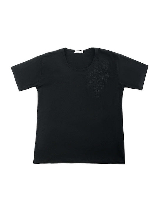 Ustyle Women's T-shirt Black