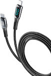Cellular Line Braided USB 2.0 Cable USB-C male - USB-C male Μαύρο 2m (USBDATADISC2CTAB2K)