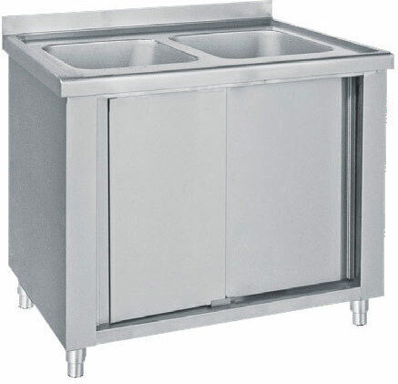 Bambas Frost Chiuvetă Închisă Dublu LK2-240 με 2 Γούρνες 50x50x30cm