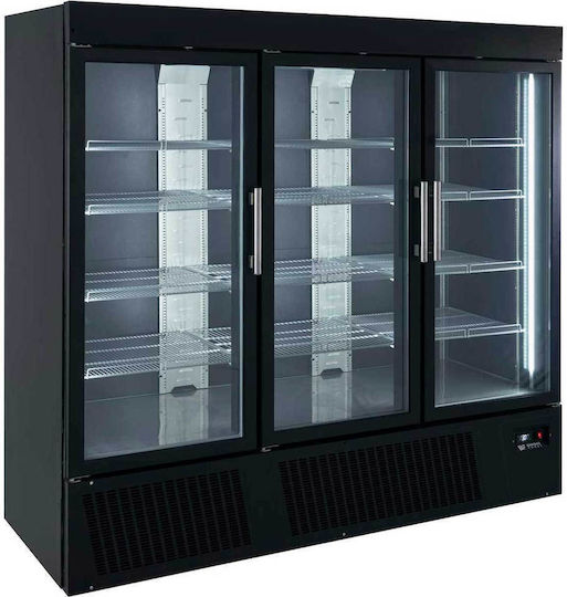 Bambas Frost Frigider comercial cu cameră cu 3 Cu geamuri uși L205xA72xÎ200cm Negru