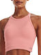 Under Armour Rush Seamless Damen Sportliches Crop Top Ärmellos Rosa