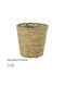 GloboStar Thassos Planter Wicker Beige 26x26x24cm.