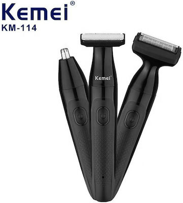 Kemei KM-114 Електрическа бръсначка Лице Акумулаторна