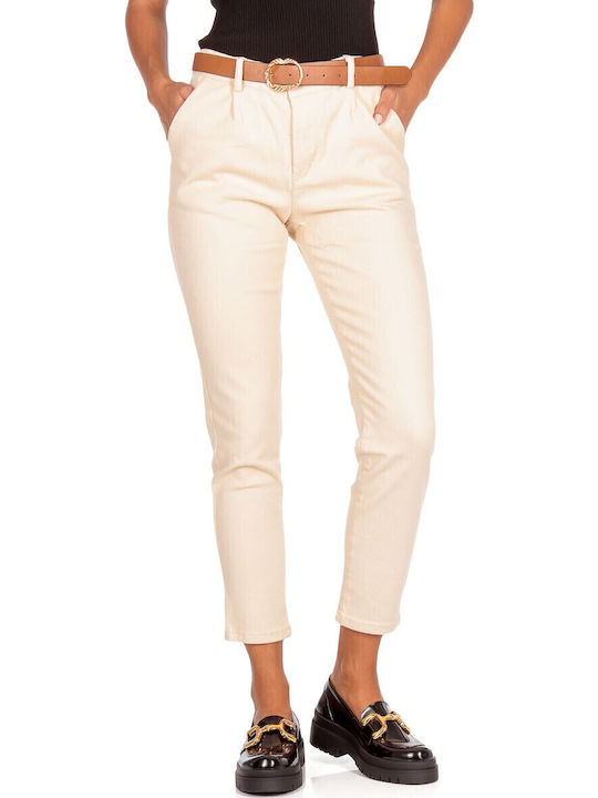 Silia D Damenjeans mit Rissen Beige JNS-49869 (...