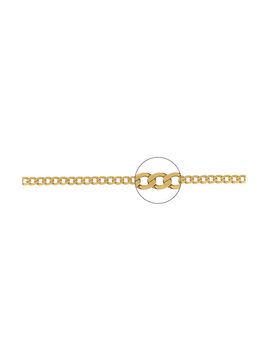 Chain Gourmet n3 Gold, 45cm