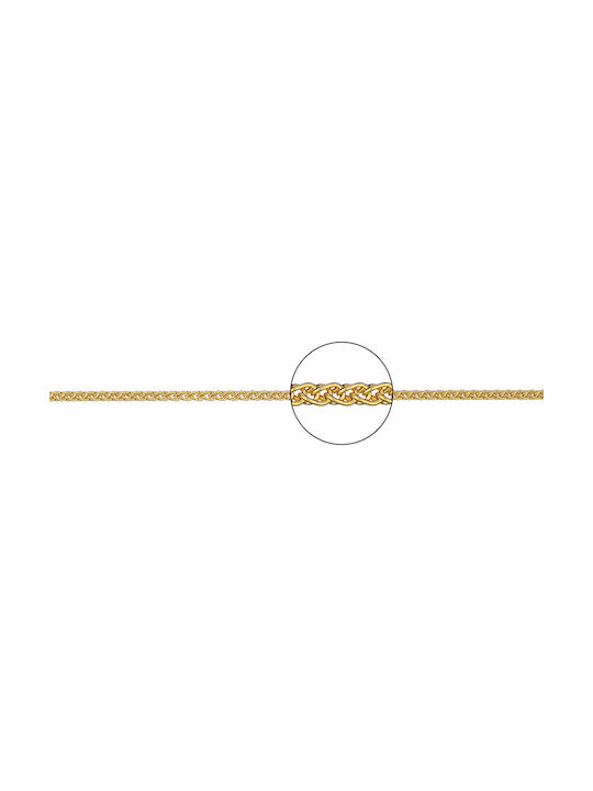 Kette Speiche Rund n2 Gold, 50cm