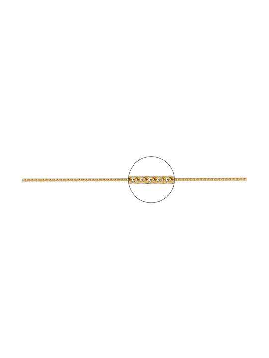 Kette Speiche Quadrat n1 Gold, 55cm