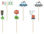 Police Toothpicks (6 pieces)