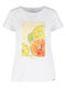 Volcano T-KOKTAIL Women's t-shirt with a colorful fruit motif - White