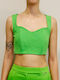 Women's Crop Blouse Hellen Batterr - 1905H GREEN 029700003600833