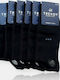 Trendy Elegant Series Herren Einfarbige Socken Schwarz 6Pack