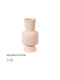 GloboStar Vază Decorativă Din ceramică Capri Bej 7.5x7.5x20cm 1buc