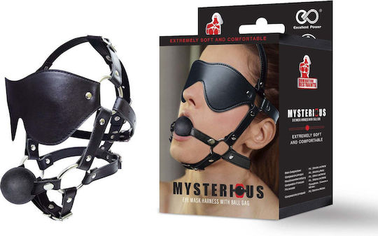 Nanma Mysterious BDSM Μάσκα σε Μαύρο Χρώμα