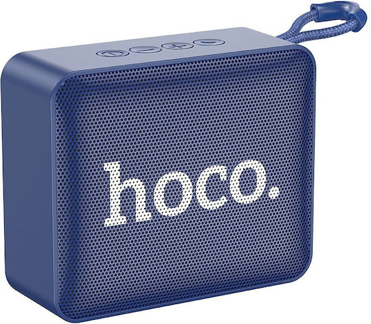 Hoco BS51 Gold Brick Ηχείο Bluetooth 5W με Ραδιόφωνο και Διάρκεια Μπαταρίας έως 4 ώρες Navy Blue
