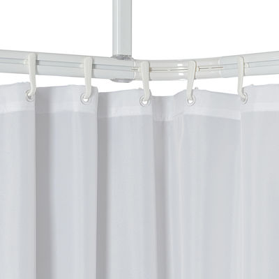Sealskin Corner Shower Curtain Rod Aluminium White 90x90cm