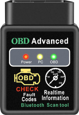 Fahrzeugdiagnosewerkzeug OBD 2 mit Bluetooth Kompatibel mit Android