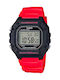 Casio Digital Men's Watch 43.2mm Chronograph Battery with Red Rubber Strap