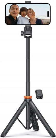 Tech-Protect L03S Selfie Stick Cell Phone Tripod Bluetooth Black