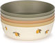 Konges Slojd Baby Food Bowl made of Plastic Multicolour 5pcs