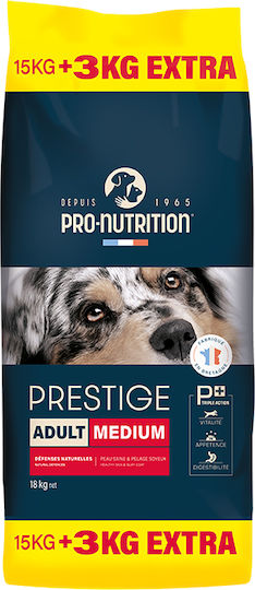 Flatazor Prestige 15кг Суха Храна за Възрастни Кучета от Средни Породи с Ябълка, Пилешко, Патица, Турция, Свинско месо, Ориз, Риба, Месо, Риба тон и Птици