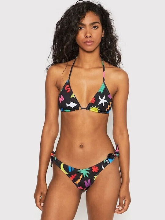 Moschino Set Bikini Τριγωνάκι Μαύρο