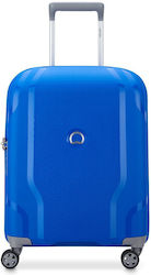 Delsey Clavel Cabin Travel Suitcase Hard Klein Blue with 4 Wheels