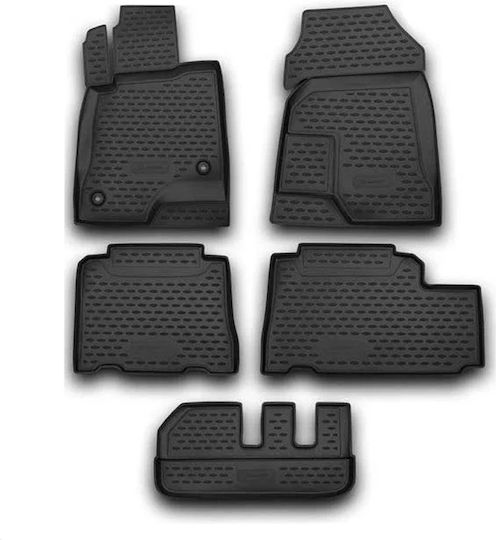 Novline Предни Постелки Тип Скафак 2бр от ТПЕ за Chevrolet Каптива 5D 2011 Черен / Черно