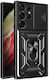 Techsuit Camshield Umschlag Rückseite Kunststoff / Silikon Schwarz (Galaxy S23 Ultra)