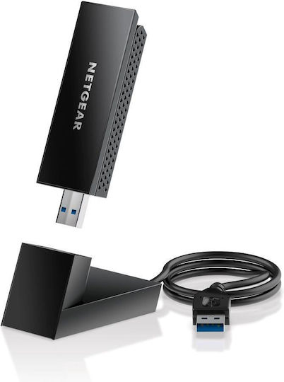 NetGear AXE3000 Αντάπτορας Δικτύου USB με Ασύρματη Σύνδεση Wi-Fi 1200Mbps και Αποσπώμενη Κεραία