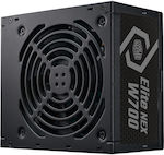 CoolerMaster Elite Nex White 700W Black Computer Power Supply Full Wired 80 Plus Standard