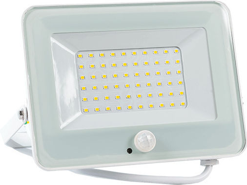 Elmark Vega50 Slim Στεγανός Προβολέας LED 50W Θερμό Λευκό 3000K IP65