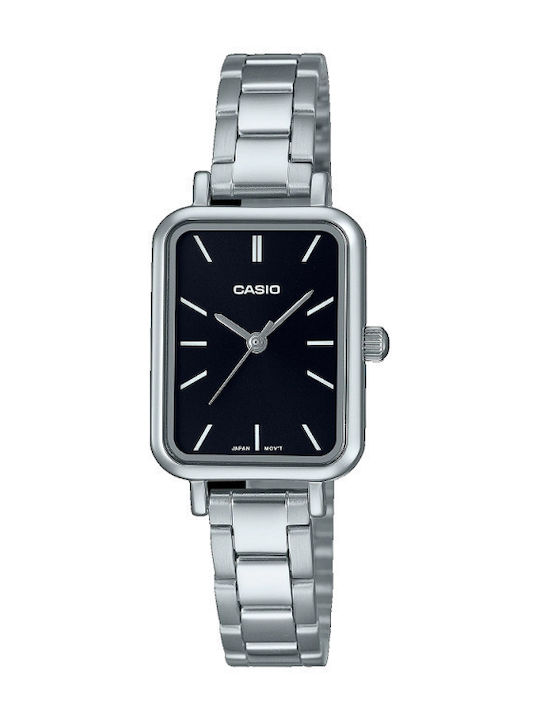 Casio Womens Battery Watch With Silver Steel Br...