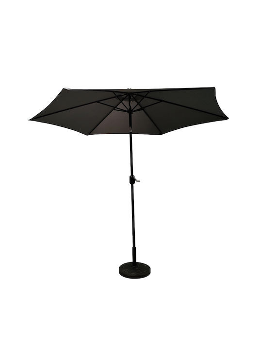 Umbrelă De podea Rotundă De aluminiu Bohol Gray / Black D3m