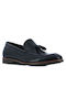 Men's Leather Moccasins Blue