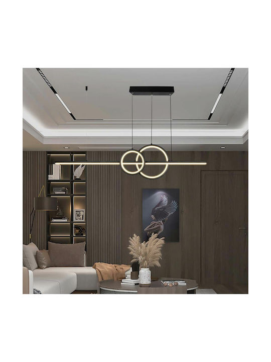 V-TAC Designer Pendant Light Black Rail 91.5x21.5cm