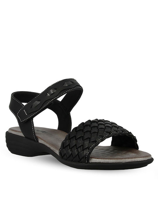 Parex Damen Flache Sandalen in Schwarz Farbe
