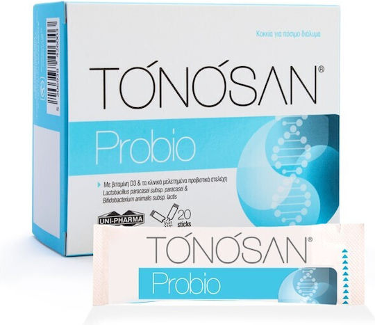UNI-PHARMA Tonosan Probio Συμπλήρωμα με Προβιοτικά 20 φακελίσκοι