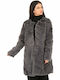 Women's Long Fur Gray